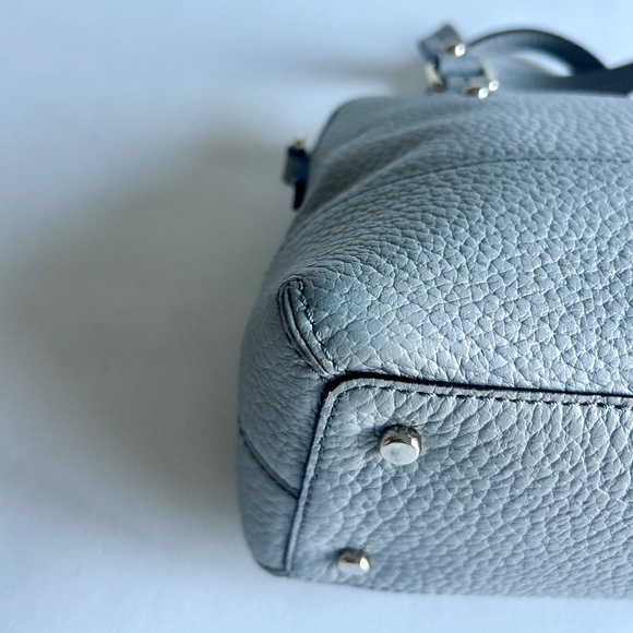 Kate Spade Grey Pebble Genuine Leather Tote - Picture 9 of 15